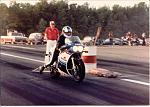 86 Suzuki GSX R 750 With the rear shock still on the bike, it launched really nicely.