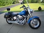 2002 Harley Fatboy - Blue & Chrome