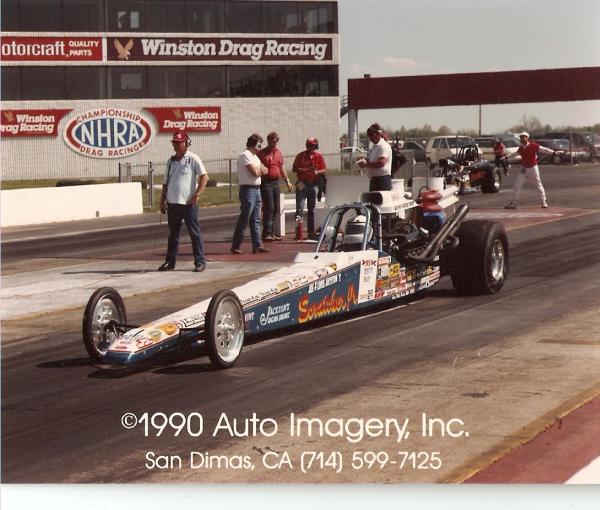 This was my Spitzer Dragster at Indy Divisional in 1990