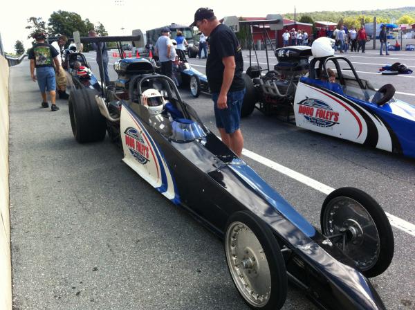 Stephanie getting ready for first 1/4 mile pass