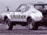 Ron Garey Ben Price 68 Hurst car