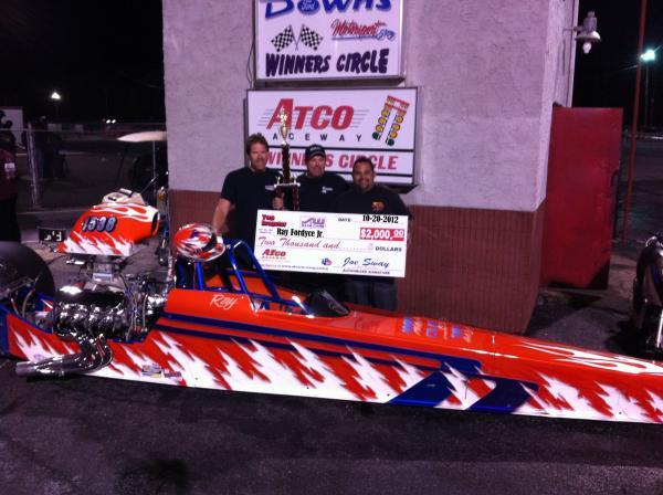 Top Dragster Win
 Atco 10-20-2012