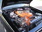 426 CI Hemi 
550 horsepower 
9 to 1