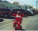 And this is me now electric cart racing. I’m doing well