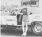 Mary Ann wins the 1971 AHRA Grand American at York, PA. She was the first female to win an AHRA National event