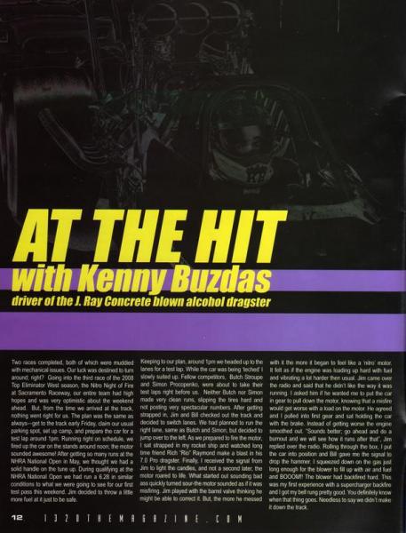 "At the Hit" - December '08 1320 The Magazine