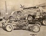 my dad's Chassis Research flathead dragster...& our first home-built door car...A/G '62 427 Comet...looking back...crude...at best...hadda' start...