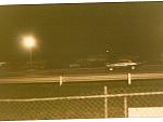 on track at Muncie - old Chevy II under power, one of two pictures I have of the car in an actual race